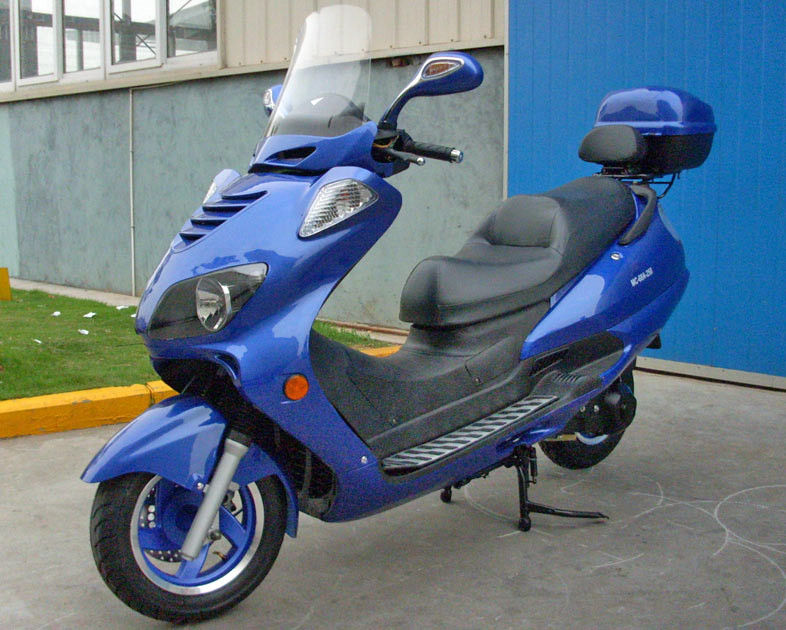 Aluminium Foot Peda Dewasa Motor Scooter 250cc Dengan Depan Abs Disc Belakang Disc Brake