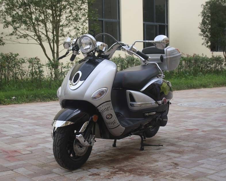 Skuter Bertenaga Listrik / Tendangan Bertenaga Gas 150cc Untuk Dewasa Dengan Drum Cakram Belakang