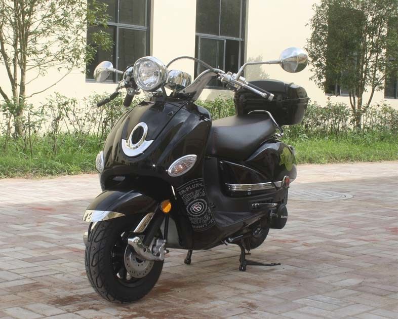 Skuter Bertenaga Listrik / Tendangan Bertenaga Gas 150cc Untuk Dewasa Dengan Drum Cakram Belakang