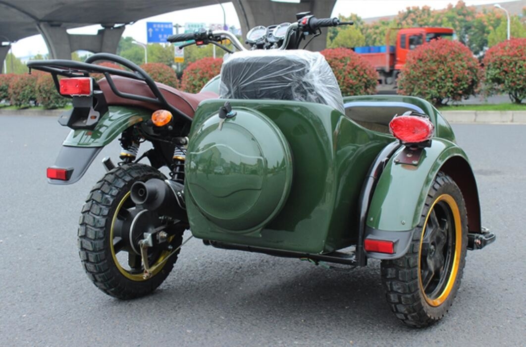 200cc Off Road Side Car Motorcycle untuk Pengiriman, Ambulance, Pemuatan Penumpang, dan Buah