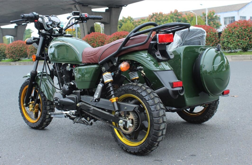 200cc Off Road Side Car Motorcycle untuk Pengiriman, Ambulance, Pemuatan Penumpang, dan Buah