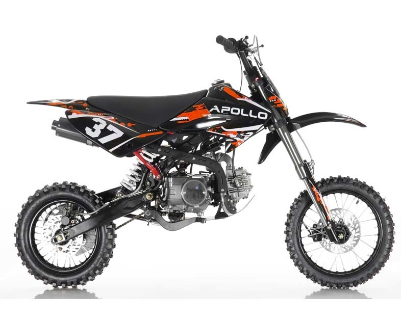 Air Cooled 125cc Mini Dirt Bike 4 Stroke Single Cylinder Manual Kopling Depan Dan Belakang Disc Brake