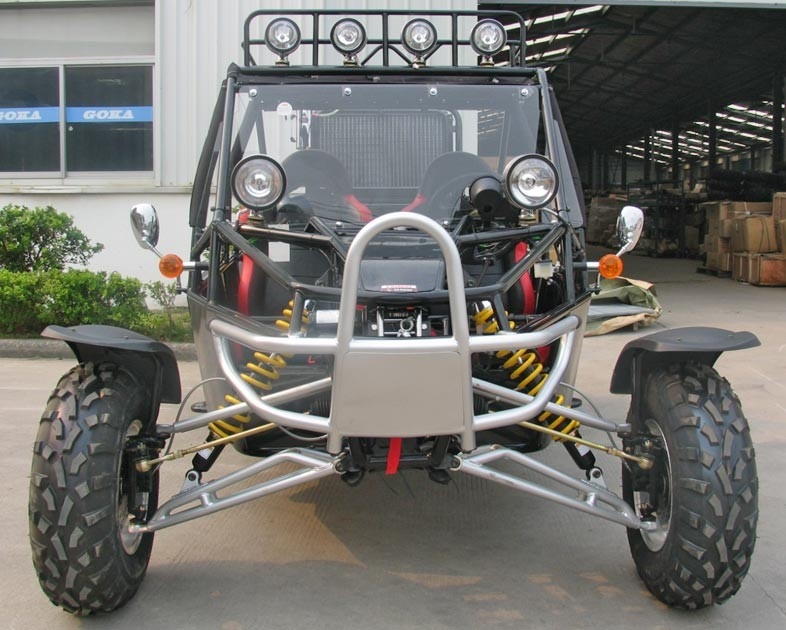 Mesin Injeksi Bahan Bakar 800cc Go Kart Buggy Spoiler Kaca Depan Ukuran Ekstra Besar