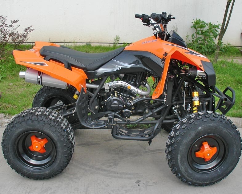 Youth Racing 4 Wheeler Motorcycle 77km / H Kecepatan Maksimum 250CC 12V / 9 AH Baterai