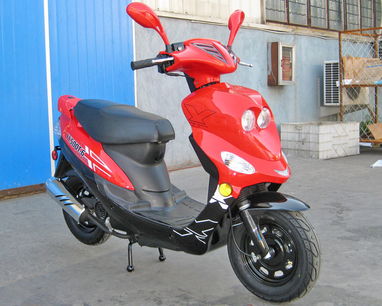 Air Cooled CDI Ignition Adult Motor Scooter 50CC Scooter 65 - 70km / H Operasi Rem Tangan