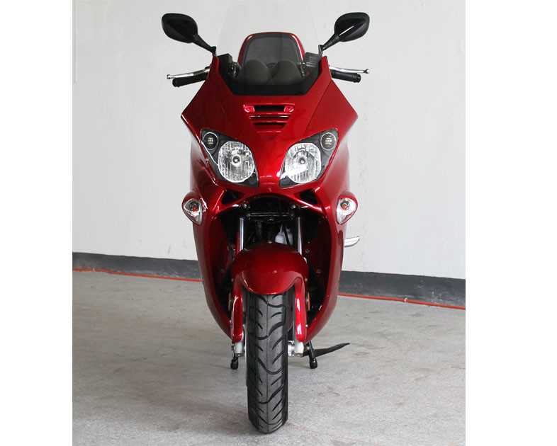 300cc 1 Cylinder 4 Stroke Dewasa Motor Scooter Liquid Cool Belt Drive Disc Depan / Belakang