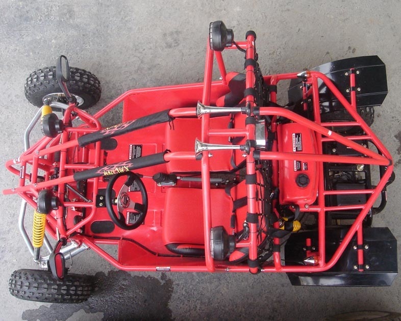 Go Kart Buggy 150CC Ukuran Besar Dengan CVT Air Cooled Electric Mulai Foot Brake