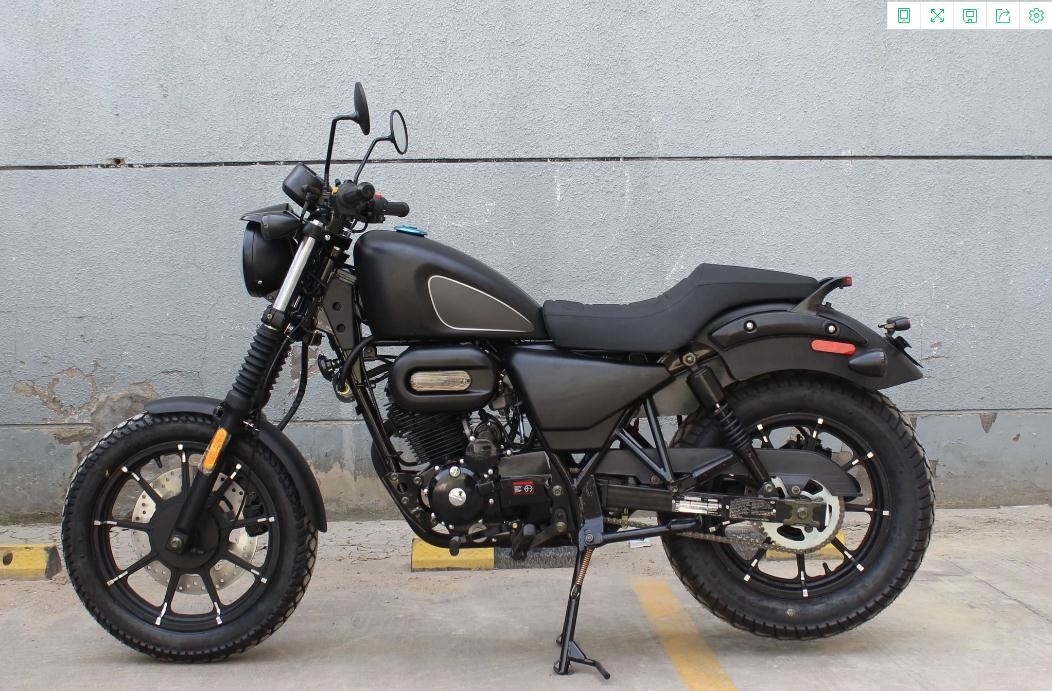 Sepeda Motor Chopper 250cc Berpendingin Udara Silinder Tunggal 4 Stroke Tipe Horizontal